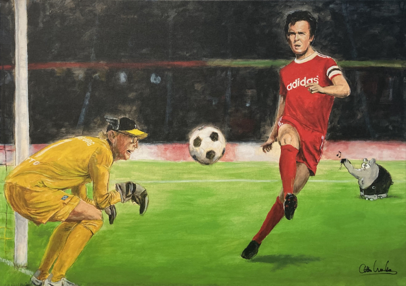 Der Kaiser und sein Hofnarr - ungerahmt